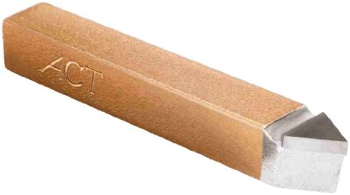 American Carbide Tool Carbide-Tipped Tool Bit for Threading, Neutral, C5 Grade, 0.25" Square Shank, E 4 Size