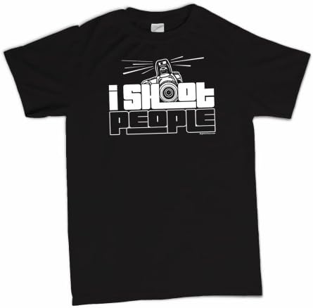 I Shoot People Funny Photography Camera Novelty Humor T-Shirt Black,Large
