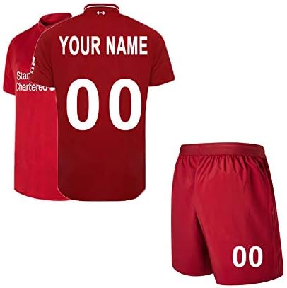 Custom Soccer Jersey & Shorts Club Team (Home and Away) 2018-2019 New Season Personalized Soccer Jersey Kits for Kids Adult Youth Boys Multiple Clubs Any Name and Number Custom Football Jersey