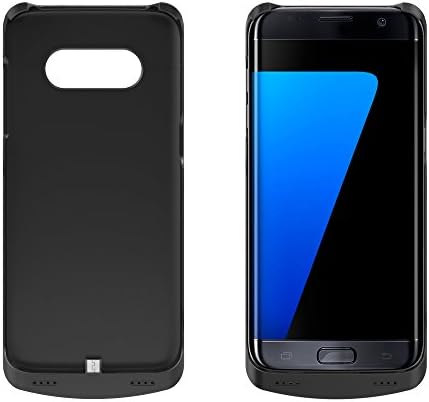 Battery case for Samsung Galaxy S7 Edge Rechargeable External Battery Case,5200 mAh Slim Protective Portable Charging Case, Power Bank Charger Case with Kickstand for S7 Edge(black)