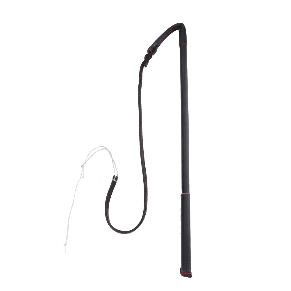 Pssopp Cowhide Dog Agitation Whip Dog Teaser Wand Dog Training Whip Dog Teaser Wand Outdoor Playing for Pulling, Chasing, Chewing, Teasing, Training
