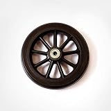 HEALTHLINE Health Line Products Walker Rollator Replacement 6" Wheels Black Pair