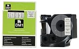 DYMO Authentic Standard D1 53713 Labeling Tape (Black Print On White Tape, 1'' W X 23' L, 1 Cartridge)