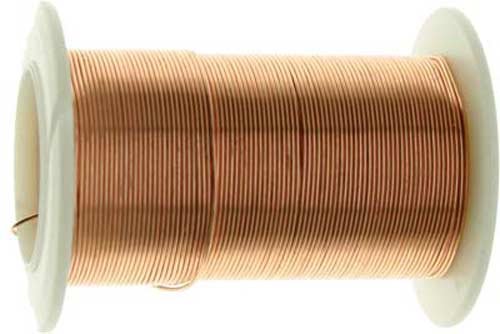 Tarnish Resistant Copper Wire 22 Gauge 20 Yard (18.2m) Copper Color 42687