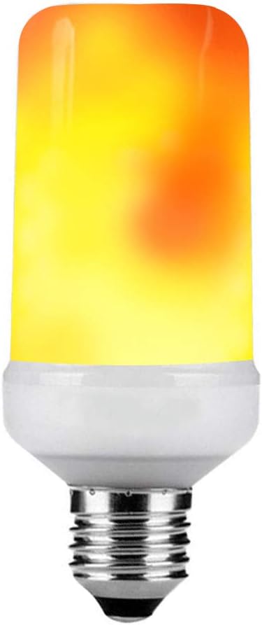 Flame Bulb, KDP E27 LED Flame Flickering Effect Fire Light Bulbs, Simulated Decorative Atmosphere Lamps for Hotel/Bars/Home Decoration(Pack of 1) [Energy Class A+]