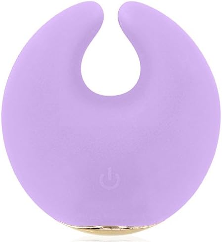 New Silicone Moon Vibe Intimate Massager with Luxury Cosmetic Storage Bag - 100% Waterproof - 2 Powerful Motors - Body-Safe - Versatile - Travel Ready! + Includes a Fifty Shades Sensual Bath Oil 3oz