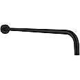 90 Degree Shower Arm Extension Nuodan 12 Inch Shower Arm With Flange - Matte Black Stainless Steel Rain Shower Extension Shower Head Arm