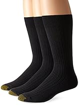 Gold Toe Men's Canterbury Dress Sock, Grey Marl, 3-Pack10-13(Shoe Size 6-12.5)