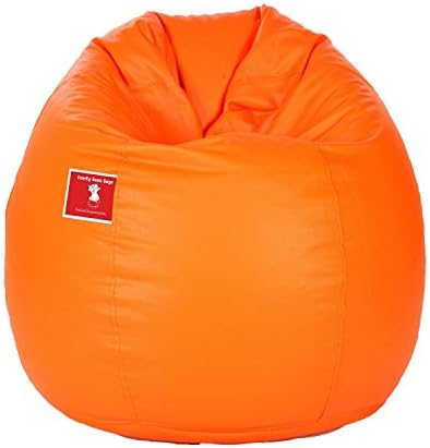 Comfy Bean Bag - Size Xl - Filled with Bean Filler (Orange)
