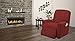 Golden linens One Piece Stretch Recliner Chair Furniture Slipcovers with Remote Pocket Fit Most Recliner Chairs (Burgundy)