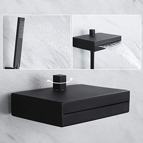 KES Rain Shower System, Full Body Shower System with Body Jets, 12Inch