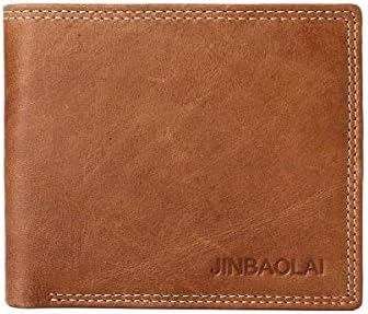 Lositto RFID Blocking Genuine Leather Wallet for Men-Excellent as Travel Bifold