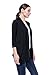 J Doe Style Womens Lightweight 3/4 Sleeve Open Front Cardigan