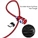 TOPK USB Magnetic Cable,Micro USB and USB C 2in1, 90 Degree Right Angle,Nylon Braided Cord,360 Magnetic Charging Cable with Led Light,(6-Pack) Magnetic Phone Charger Cable for Android(Red)