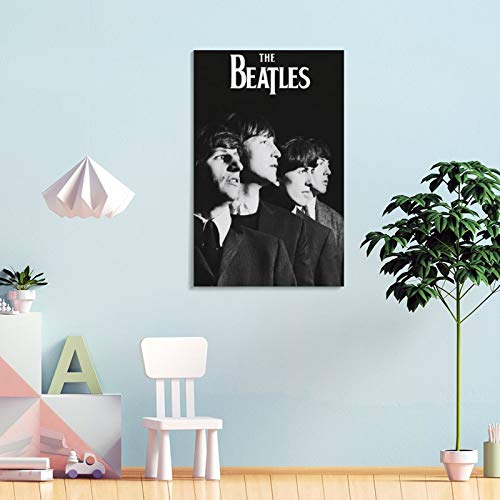 NBEI Poster rétro The Beatles – Peinture décorative sur toile pour salon, chambre à coucher – 50 x 75 cm - Les Beatles, Paul McCartney, John Lennon, RIngo Starr, George Harrison NBEI Poster rétro The Beatles - Peinture décorative sur toile pour salon, chambre à coucher - 50 x 75 cm – Image 5