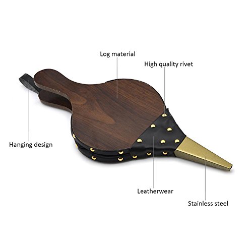Fireplace Bellows Wood Air Blower Fire Bellow Cast Nozzle For