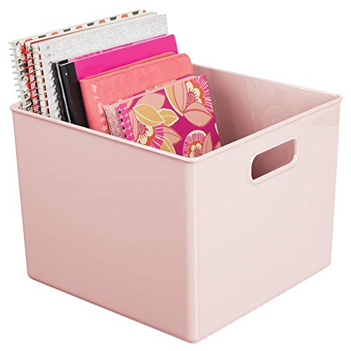 mDesign Plastic Home Storage Organizer Bin for Cube Furniture Shelving