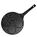 Unique Imports 10 Inch Nonstick Ceramic PFOA Free Silver Dollar Pancake Fried Egg & Blini Pan with Bakelite Handle
