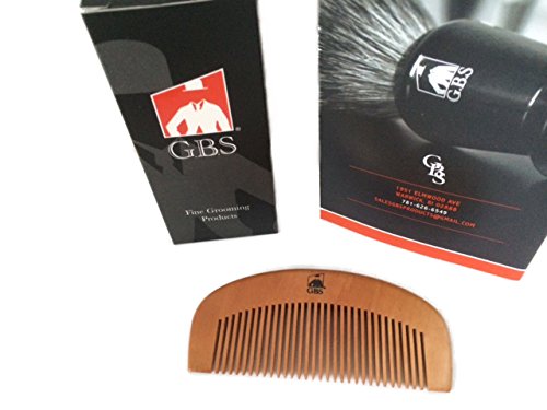 GBS Large Bamboo Wood Beard Comb