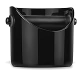 Dreamfarm Big Grindenstein - Large Coffee Grind Knock Box and Espresso Dump Bin (Black)