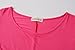 LARACE Women 3/4 Sleeve Tunic Top Loose Fit Flare T-Shirt(2X, Rosepink)