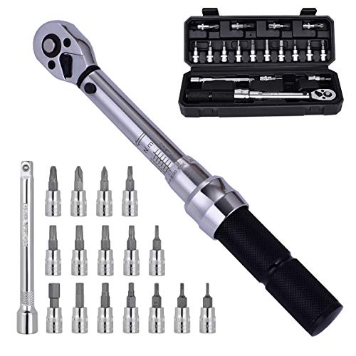 Bike Torque Wrench Set 2 to 20 Nm 1/4 Inch Driver Pro MTB Bicycle