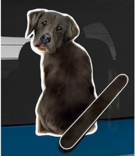 Wagging Wipers Black Lab Dog car Rear Wiper Sticker Decal