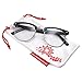 grinderPUNCH - Mens Non Prescription Clear Lens Glasses Black/Silver