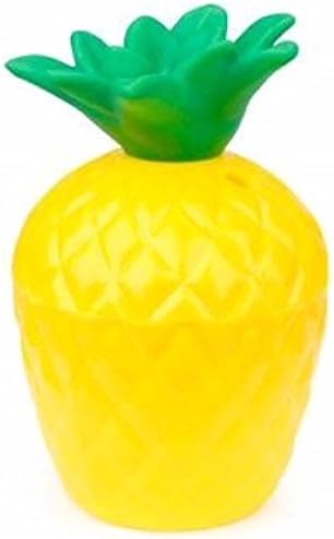 12 Fun Plastic Pineapple cups for luaus, parties, and favors