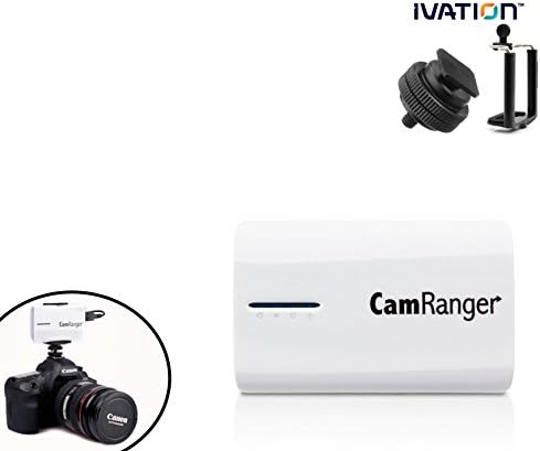 Wireless Camera Transmitter From Canon EOS Rebel SL1 / 100D Digital Cameras to iPad, iPhone, iPod Touch, Android, or Mac or Windows Computer Great for Macro Photography & Focus Stacking and a Free Ivation Mounting Solution