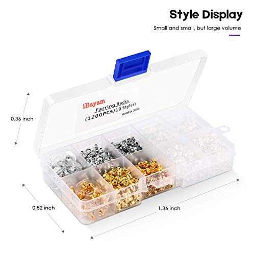 6 1200Pcs+Backings+iBayam+Butterfly+600Pairs