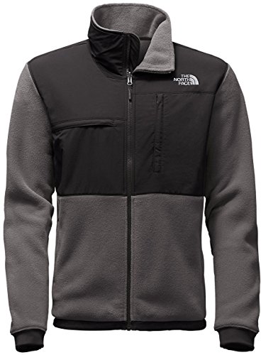 The North Face Denali 2 Jacket - Men's Recycled Charcoal Grey Heather/TNF Black Large