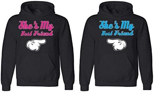 Couple Hoodie - She is My Best Friend - Matching Love Hoodies