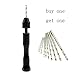 10 Twist Drill Bits DIY Precision Pin Vise Model Bit Set Mini Alloy Hand Drill For Mini Micro Hand Drilling Bit with 10 Twist Drills Rotary Tools