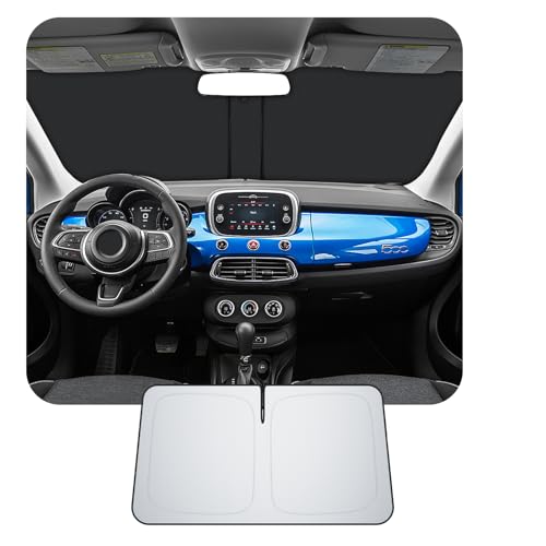 [Upgrade] CDEFG Compatible with Fiat 500X 2015-2025 Sunshade Covers Windshield Parasol Front Windshield Car Sunshade Accessories