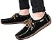 XIU XIAN Men's Snail Casual Lace-up Genuine Leather Flat Sneaker Shoes