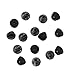 300 Pieces Pin Backs PVC Black Butterfly Rubber Pin Clutch Keepers