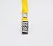 Badge Holder,Shenglong Waterproof Clear Plastic Horizontal Badge Holder with Yellow Lanyard (Pack of 50)