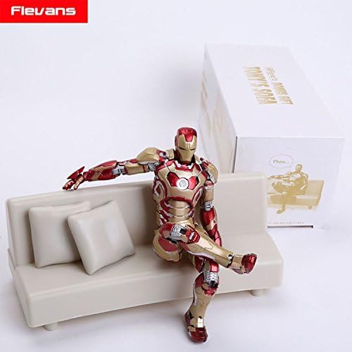 Iron Man Mark 42 with Sofa PVC Action Figure Collectible Model Toy Best Holidays Gift