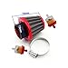 TC-Motor Red Motorcycle 38mm Fuel Filter For 50cc 90cc 110cc 125cc Pit Dirt Bike ATV & GY6 50cc QMB139 Engine Moped Scooter