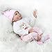 TraveT Art Dolls Realistic Lifelike Newborn Silicone Vinyl Reborn Gift Baby Dolls Handmade Full Body