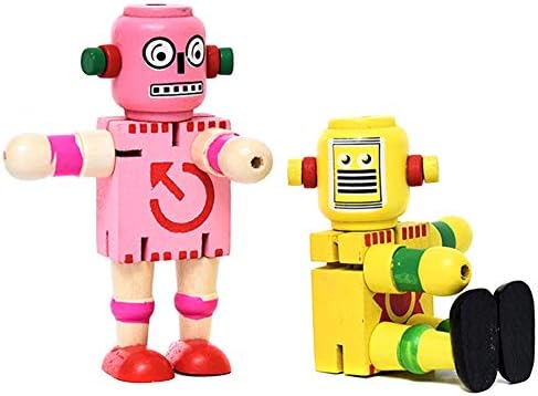 robots de madera para niños