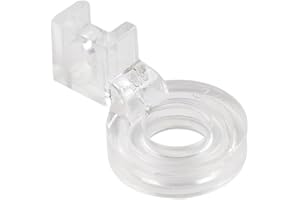 Cnfang4 3/8" Echo Couching Quilting Ruler Presser Foot Free Motion Plastic Clear for PFAFF for Husqvarna for Viking for Broth