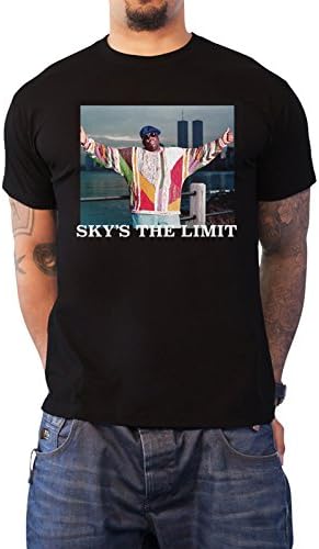 Biggie Smalls T Shirt Skys The Limit York Skyline Official Mens Black