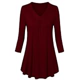 V-Neck Long Sleeve Top Clearance Womens Fashion