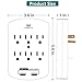 Outlet Surge Protector, ANKO 6-Outlet Wall Tap AC Adapter with 2.1A Dual USB Charging Station, Grounding and Protection Indicator for Home, Office, ETL Certified (2 Pack)