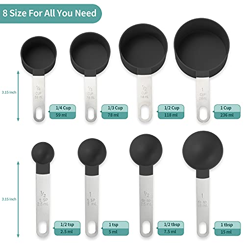 Measuring Cups and Spoons Set,Stackable Accurate Measure Cup and