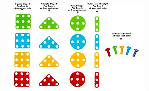 Drill & Design Creative Play Educational Toy With Real Toy Drill - Mosaic Design Building Toys Tool Kit
