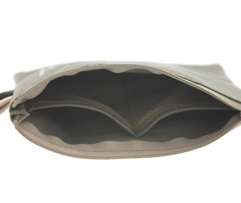 RFID Secure Travel Money & Passport Wallet by Thomas Bates (khaki)