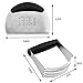 Annstory Stainless Steel Dough Blender, Pastry Cutter Pastry Scraper Set-with Blades, Multipurpose Spatula-Pizza/Biscuits Dough Cutter- Chopper-Professional Baking Dough Tools